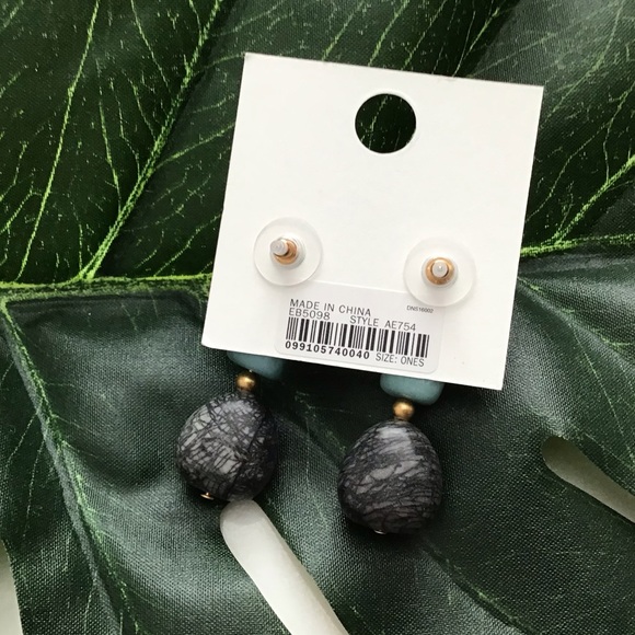 Madewell Earrings Semiprecious Stones New With Tag Rare Statement - Picture 8 of 8